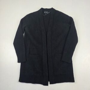C by Bloomingdale’s 100% Cashmere Open Front Long Cardigan Sweater Duster Medium